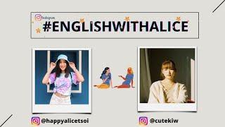 #EnglishWithAlice Live Instagram With Cutekiw