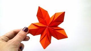Modular Origami Flower of 5 Petals.