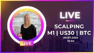  LIVE: Scalping na M1 [US30, BTC, GOLD]