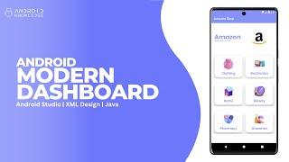 Modern Dashboard Design in Android Studio using CardView | XML Material UI Design