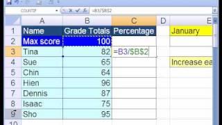 Excel Basics #8: Cell References Relative & Absolute