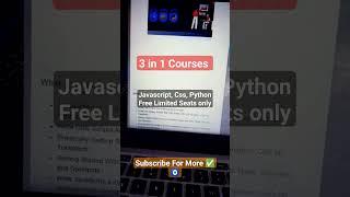 Udemy Javascript, Css and Python Programming Course | Free Learning #3in1 #premium course #tranding