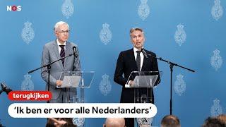 TERUGKIJKEN | Eerste persconferentie beoogd premier Schoof