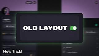 [NEW TRICK] How to Get Old Discord Layout Without Deleting the App! IOS and Android