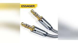 Essager Aux Cable Speaker Wire 3.5mm Jack Audio Cable For Car Headphone Adapter Male Jack to Jack