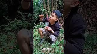 Makan Cacing Mentah demi bertahan hidup di hutan‼️