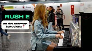 Piano Girl plays RUSH E in the Barcelona subway 