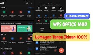 Wps Office Pro Mod Tanpa Iklan‼️