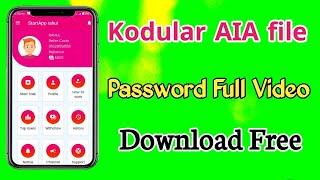 How to kodular aia file free l download AIA file free l android earning app