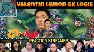 VALENTINA LEMON GAK LOGIS‼REAKSI STREAMER RRQ VS BTR SANG KELINCI PERCOBAAN