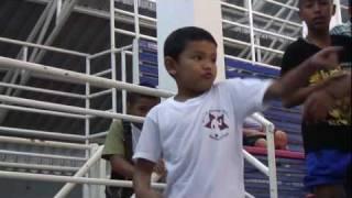 Nut Sinbi the most dangerous 5 year old in Thailand psyching out the opponents