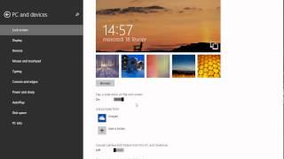 Windows 8.1 Back to basics How to change lockscreen picture and do slideshow