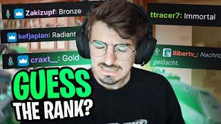 "So UNBEFRIEDIGEND !!!" | Twitch plays Valorant Guess The Rank