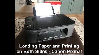 How to: Load Paper in a CANON Pixma TS3400 Series and Printing on Both Sides of a Page