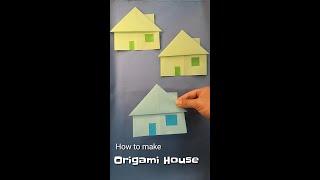 How to make a Paper Origami House | Very Easy Paper Crafts #shorts #origami #house #home