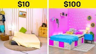 LOW-BUDGET EXTREME ROOM MAKEOVER || COOL DIYS FOR YOUR BEDROOM