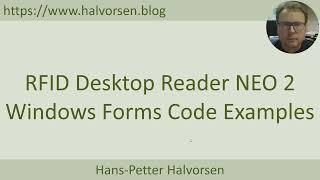 RFID Reader with Windows Forms Examples
