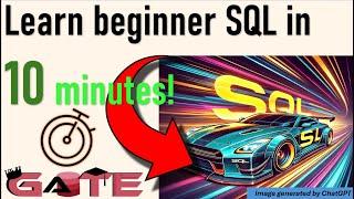 6.1 - Learn Simple SQL in 10 minutes! Learn four primary SQL commands. (Access Tutoring English)