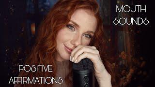 ASMR | Sensitive Mouth Sounds with Sincere Positive Affirmations  (lots of hand movements)