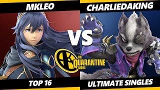 The Quarantine Series Top 16 - MKLeo (Lucina) Vs. Charliedaking (Wolf) Smash Ultimate - SSBU