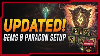 My Updated Legendary Gems Setup & Paragon For Diablo Immortal