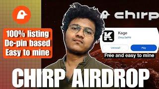 How to mine CHIRP AIRDROP on phone? Simple and high profit airdrop IN ENGLISH