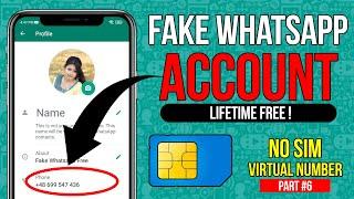 How to Make Fake WhatsApp Account for Free | Fake WhatsApp Account without SIM Trick 2021 (FREE)