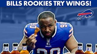 Buffalo Bills Rookies Try Chicken Wings For The First Time!