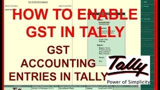GST Accounting entries in Tally ERP 9 with GST Invoice, GST Ledgers,CGST,SGST,IGST,Sales,Purchase