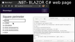 .NET (Blazor (c#+html)) Simple browser WebAssembly program