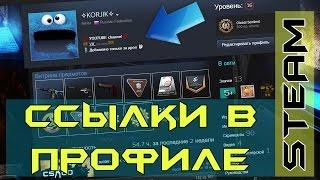 Как добавить ссылки в профиле Steam [ГАЙД] КРАСИВЫЙ ПРОФИЛЬ STEAM