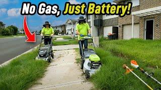 They Transformed This Wild Yard for FREE—Using Only Battery Power