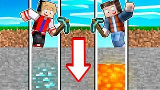 SÓ PODE CAVAR PARA BAIXO NO MINECRAFT ! (Você Consegue Sobreviver?)