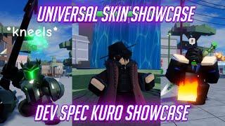 [AUT] DEV SPEC KURO & UNIVERSAL SKIN SHOWCASE | ROBLOX AUT SUMMER UPDATE