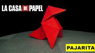 TUTORIAL ORIGAMI DO PROFESSOR - LA CASA DE PAPEL - ORIGAMI BIRD - LA PAJARITA