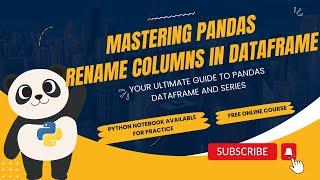 Pandas DataFrame: How to Rename Columns in DataFrame | Renaming column in DataFrame | PART 5