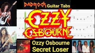Secret Loser - Ozzy Osbourne - Guitar + Bass TABS Lesson