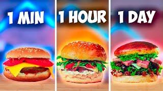 1 Minute vs 1 Hour vs 1 Day Burger