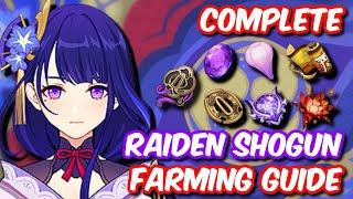 Complete Raiden Shogun Ascension Material, Talent & Artifact Farming Guide | Genshin Impact 2.1