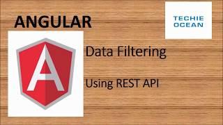 ANGULAR 15 : DATA FILTER USING REST API