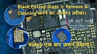 How To Remove Black Pasted Power Ic Remove | Ic Black Glue Cleaning & Reballing Full Process