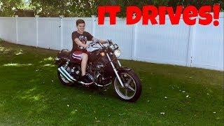 THE MOTORCYCLE DRIVES!