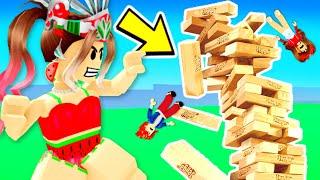 Bella Plays ROBLOX JENGA..