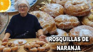 ROSQUILLAS DE NARANJA. Deliciosos. María la pastelera - Recetas paso a paso.