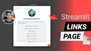 Create a free links page using Streamlit