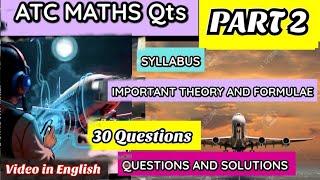 AAI JE ATC Maths 2025 Important Concepts,preparation strategy, questions/How to study ATC Maths