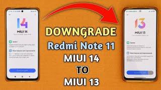Downgrade Redmi Note 11 Miui 14 To Miui 13 | Downgrade Miui 14 To Miui 13 |