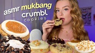 ASMR crumbl cookies taste test & mukbang  minis edition!