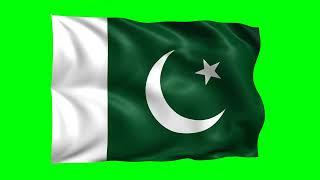Pakistan Waving Flag Green Screen Animation | 3D Flag Animation | Royalty-Free