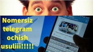 Nomersiz telegram ochish